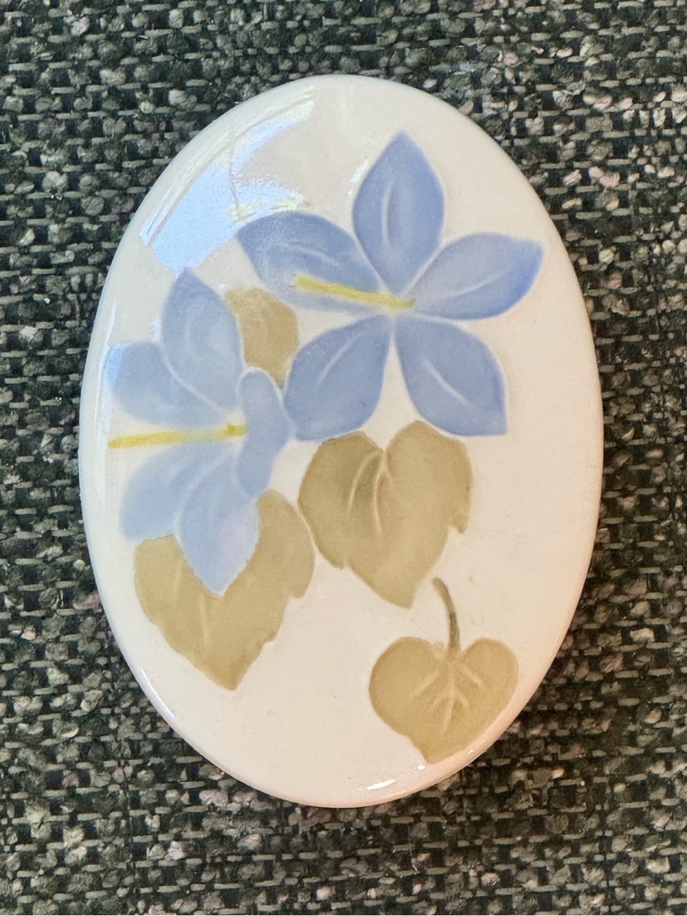 Moorcroft 1970s Campanula Blue Floral Trinket Box